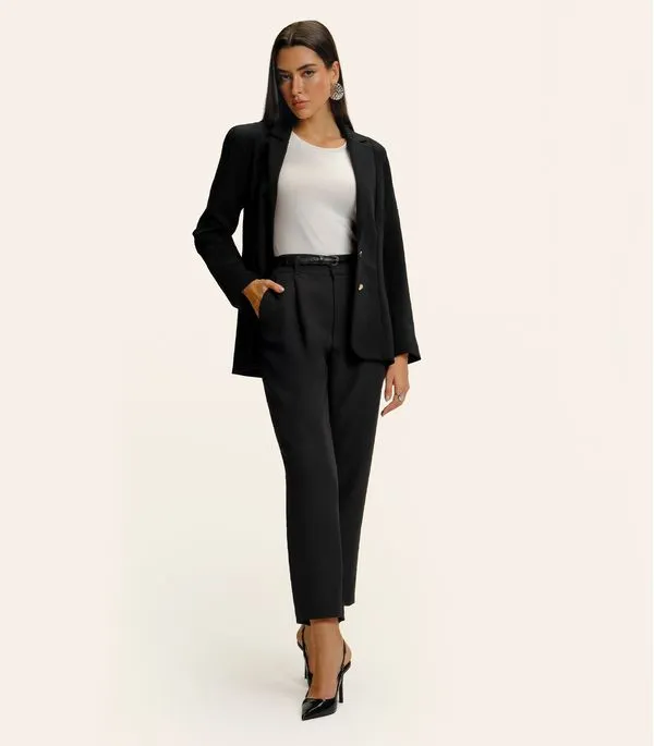 Calça Feminina Cenoura Alfaiataria Endless Preto M