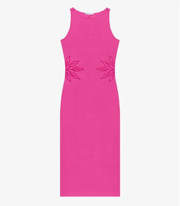 Vestido Midi Feminino Endless Rosa M