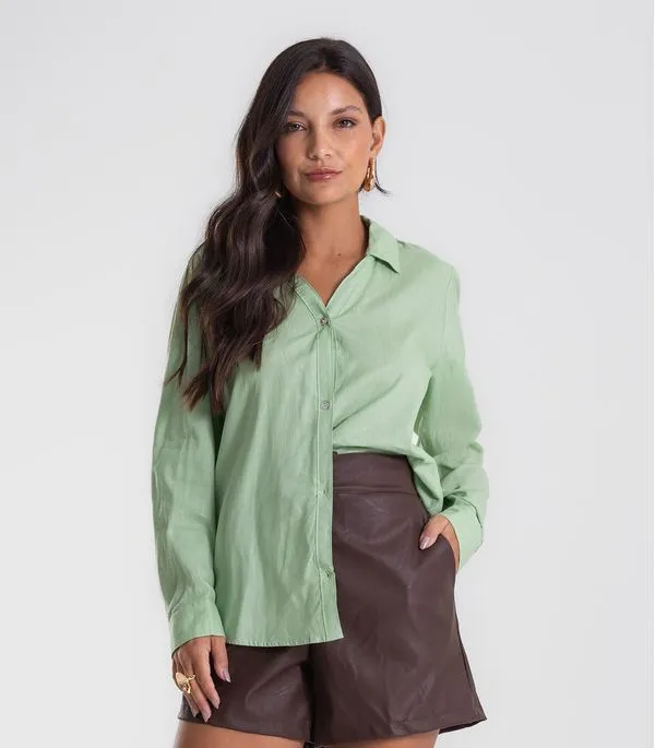 Camisa Feminina Manga Longa Endless Verde P