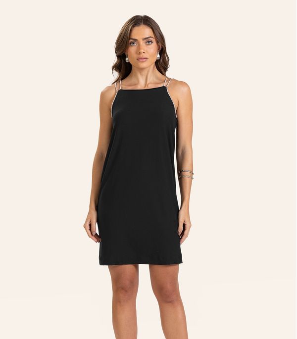 Vestido Viscose Feminino Curto Endless Preto G