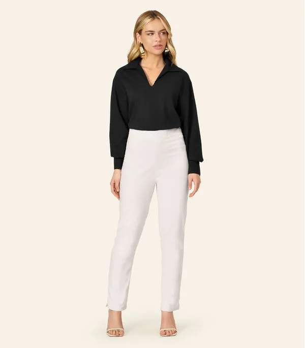 Camisa Feminina Manga Longa Decote V Endless Preto P