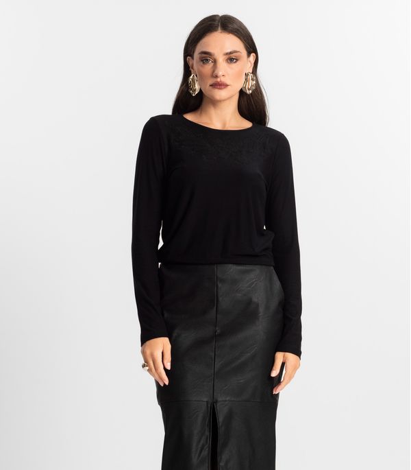 Blusa Feminino Manga Longa Endless Preto M