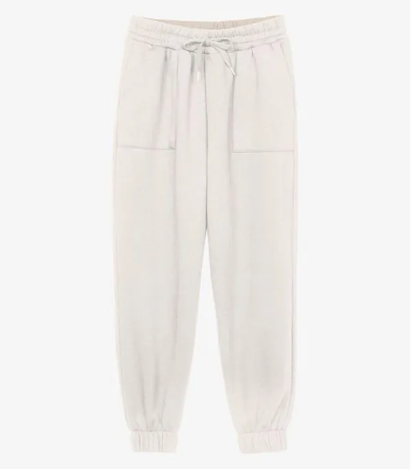 Calça Feminina Moletom Jogger Básico Endless Bege G