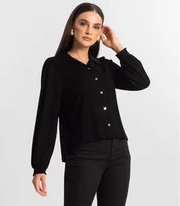 Camisa Feminina Manga Longa Endless Preto M