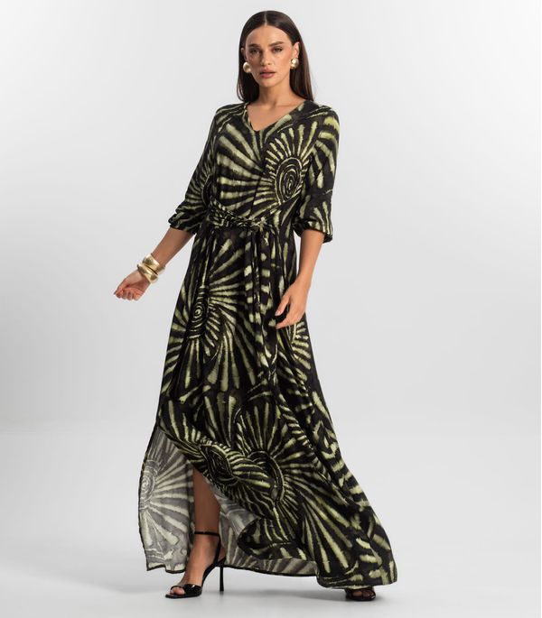 Vestido Longo Feminino Viscose Endless Verde M