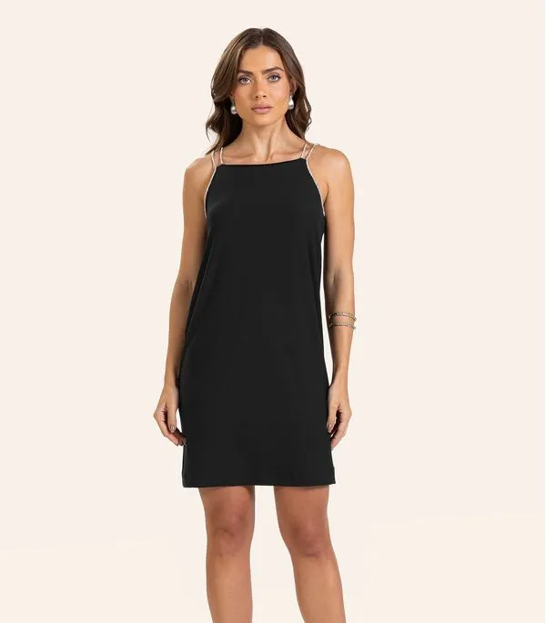 Vestido Viscose Feminino Curto Endless Preto P