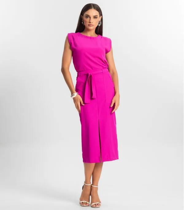 Saia Feminina Midi Endless Rosa GG