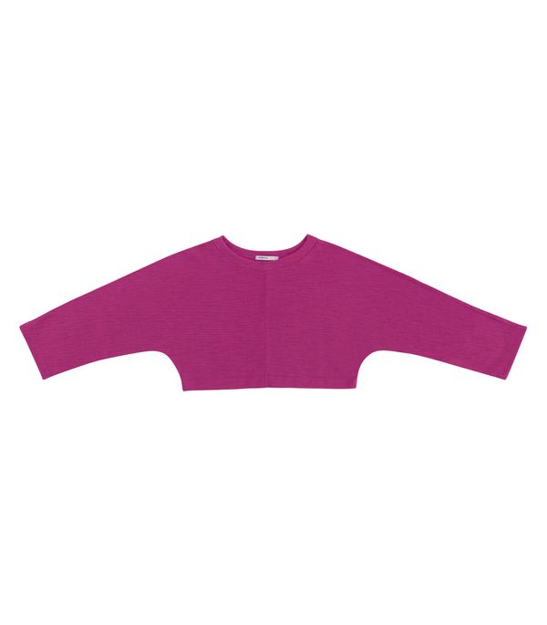 Cropped Manga Longa Feminino Endless Roxo G