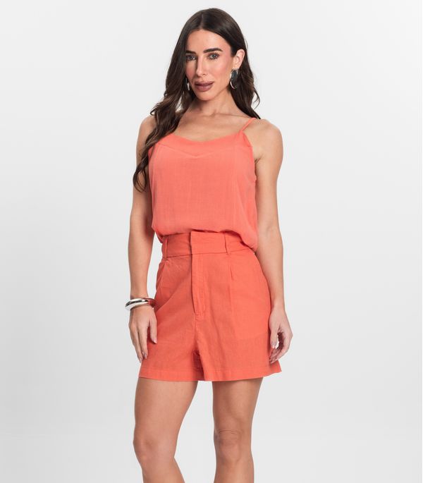 Shorts de Linho Feminino Endless Rosa 44