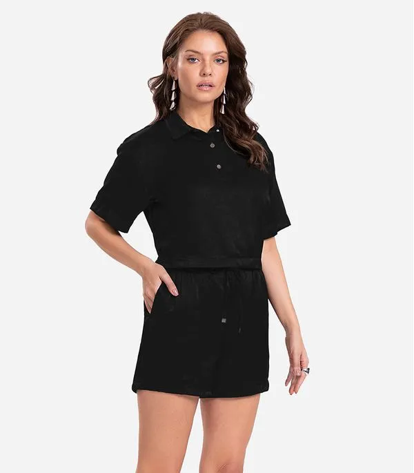 Camisa Feminina Manga Curta Endless Preto M
