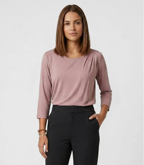 Blusa Feminina Manga 3/4 Endless Rosa P