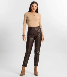 Calça Feminina Legging Sintética Endless Marrom G