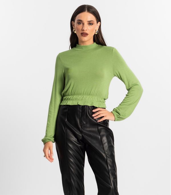 Blusa Feminina Tricot Manga Longa Endless Verde P