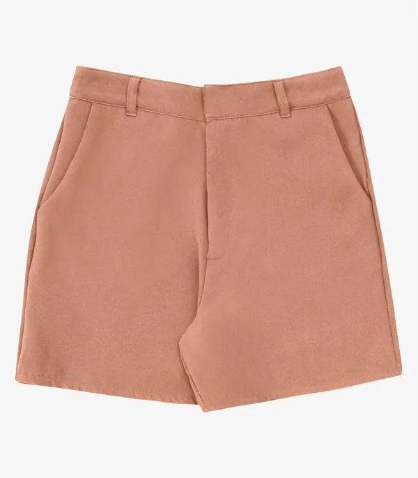 Shorts Feminino Alfaiataria Endless Marrom M