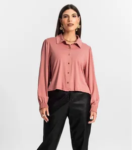 Camisa Feminina Manga Longa Endless Rosa G
