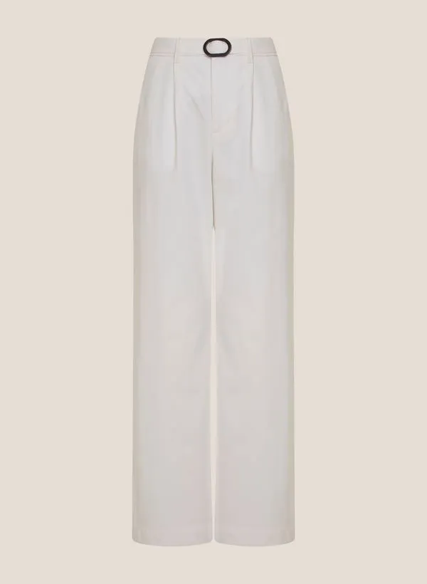 Calça Sarja Renata Wide Leg Dudalina Feminina 38