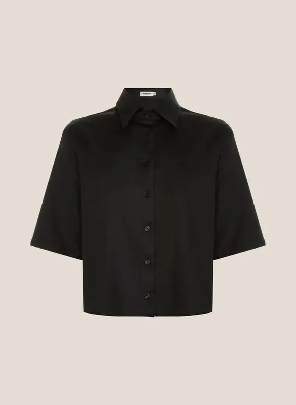 Camisa Cropped Lisa Dudalina Feminina 36