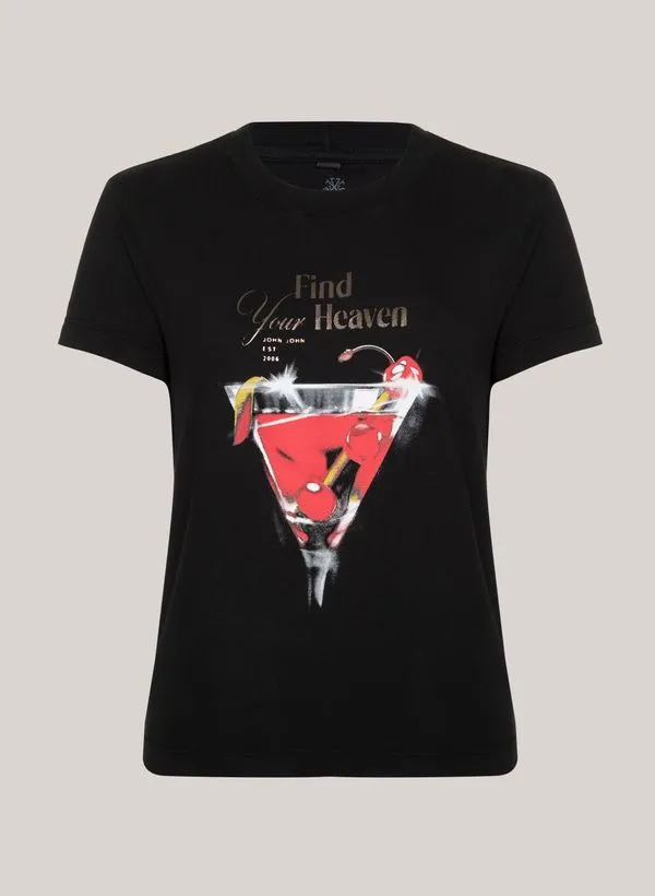 Camiseta Justa Heaven Drink John John Feminina P