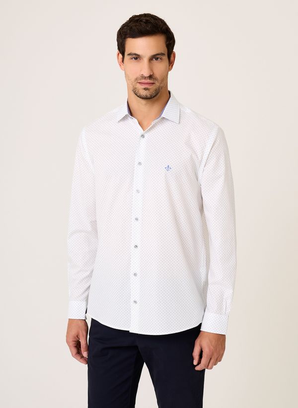 Camisa Comfort Fit Mini Print Dudalina Masculina 4
