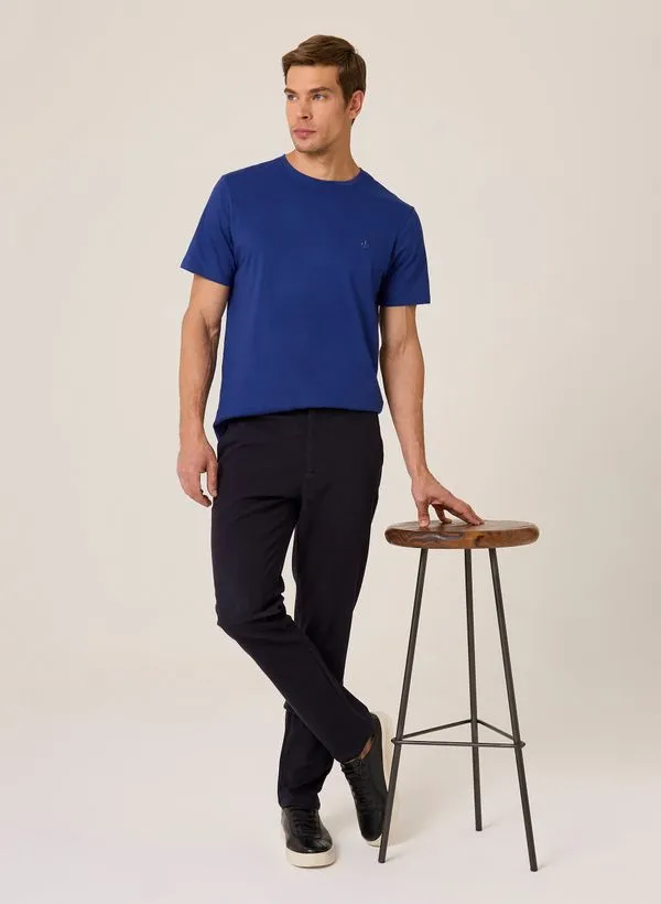 Calça Alfaiataria Slim Fit Malha Dudalina Masculina 46