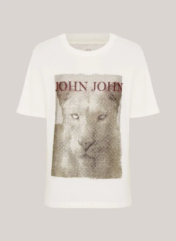 Camiseta Ampla Lioness John John Feminina GG