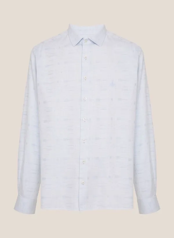 Camisa Slim Fit Jacquard Special Blend Dudalina Masculina 4