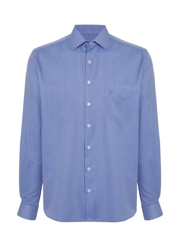 Camisa Comfort Fit Chambre Masculina Individual 7