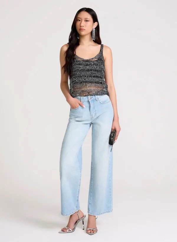 Calça Jeans Oversized Miami John John Feminina 46