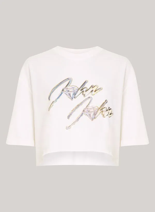 Camiseta Cropped The JJ Diamond John John Feminina P