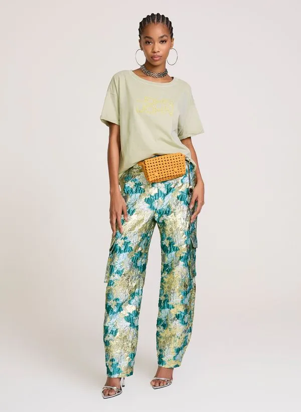 Calça Ampla Cargo Jack John John Feminina 48