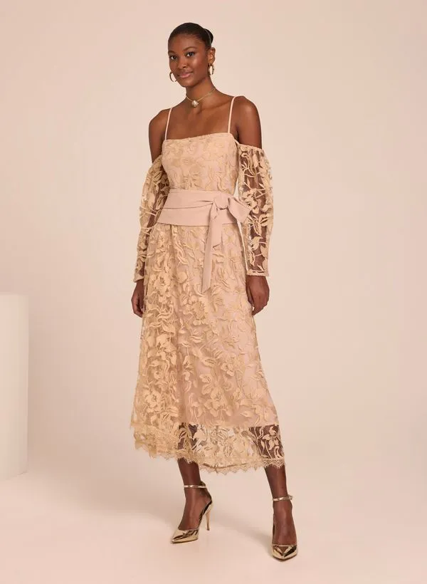 Vestido Le Lis Bonnie Midi Feminino 36