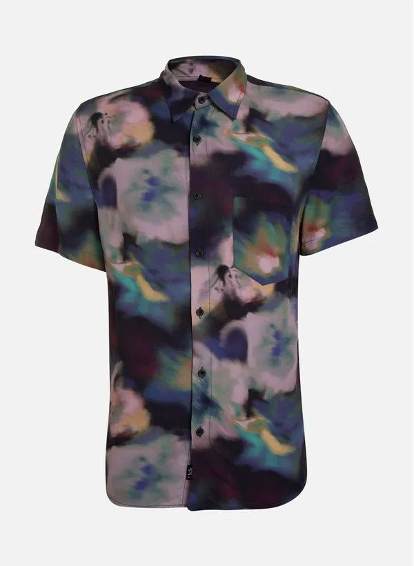 Camisa Relaxed Fit Blur Flower John John Masculina M