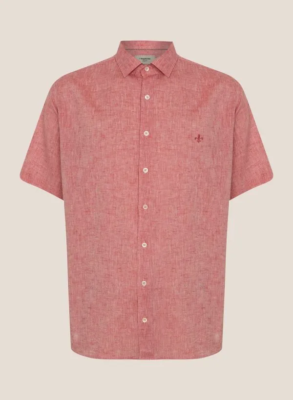 Camisa Comfort Fit Linenblend Dudalina Masculina 6