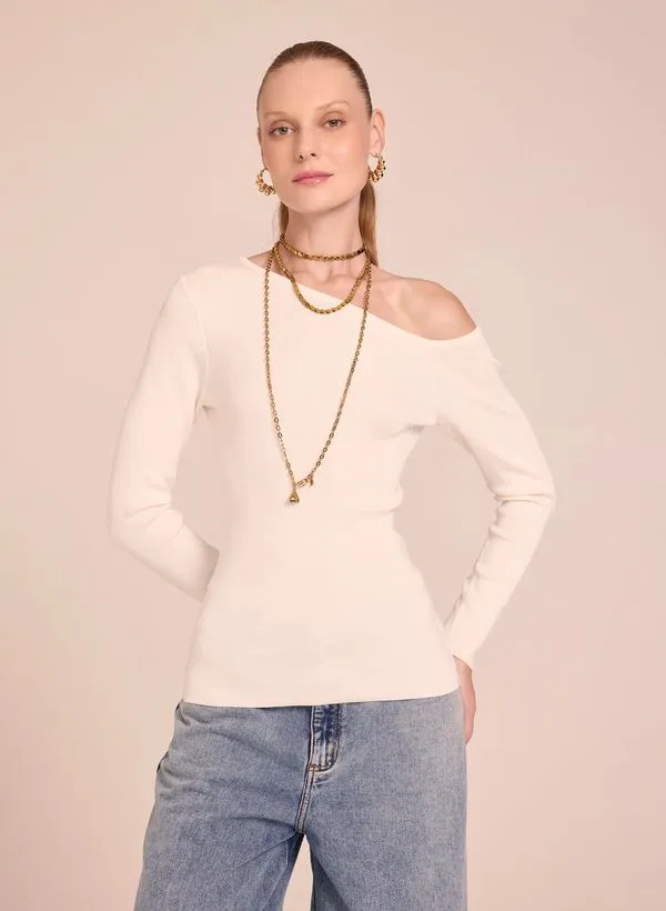 Blusa Le Lis Olga Tricot Feminina PP