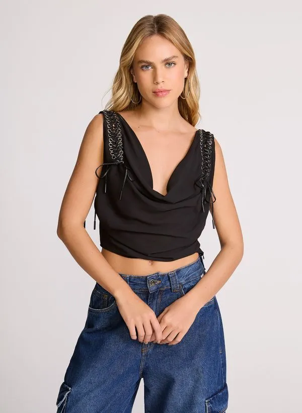 Blusa Cropped Tilly John John Feminina G