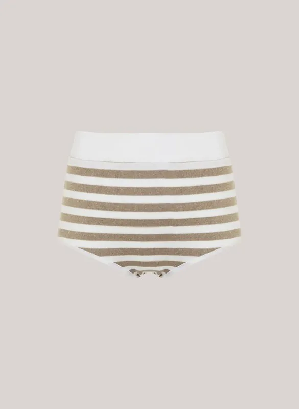 Hot Pant Gold Stripes John John Feminina P