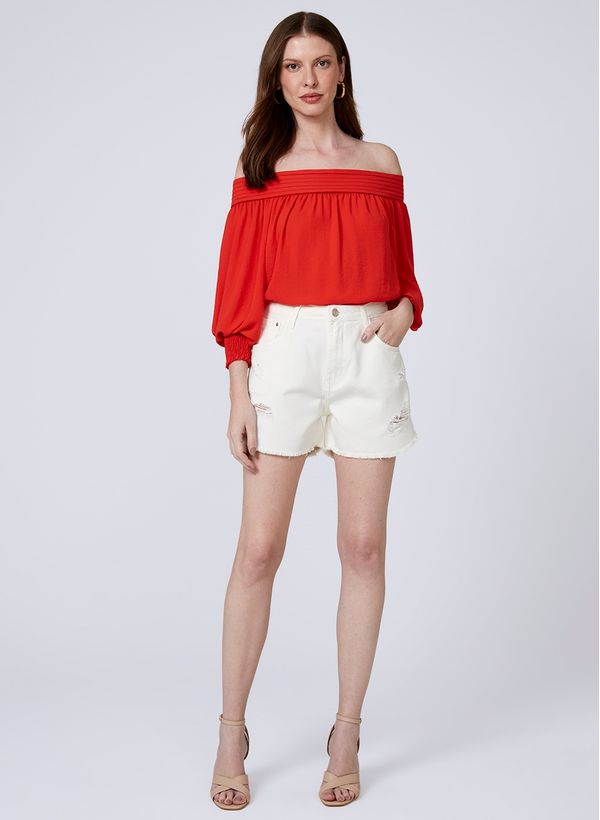 Blusa Neusa Ombro a Ombro Dudalina Feminina 36