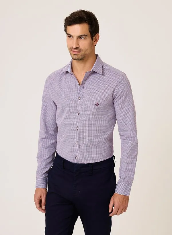 Camisa Milano Fit Micro Xadrez Dudalina Masculina 2