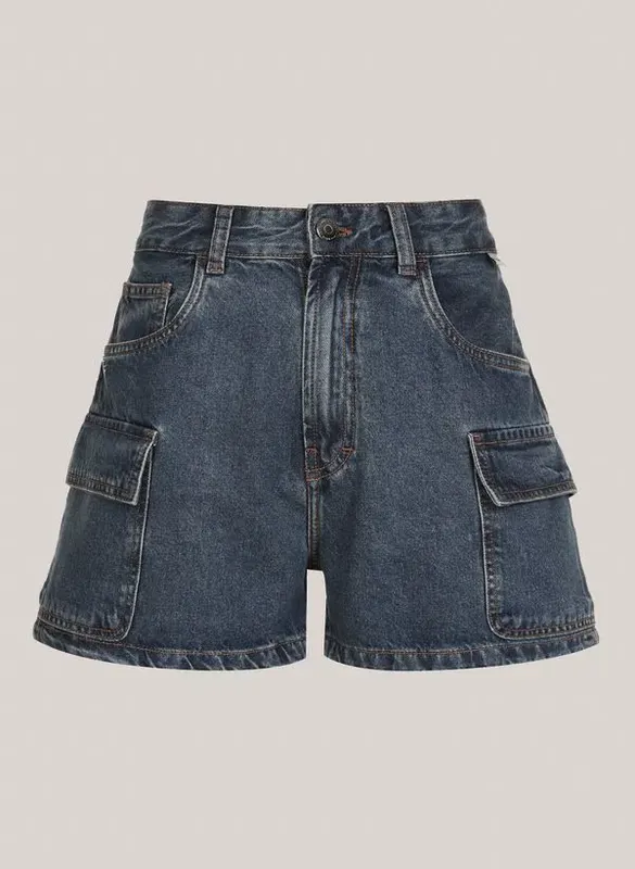 Bermuda Jeans Cargo Lyon John John Feminina 44
