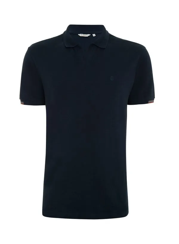 Polo Slim Fit Piquet Gola Cubana Masculina Individual PP