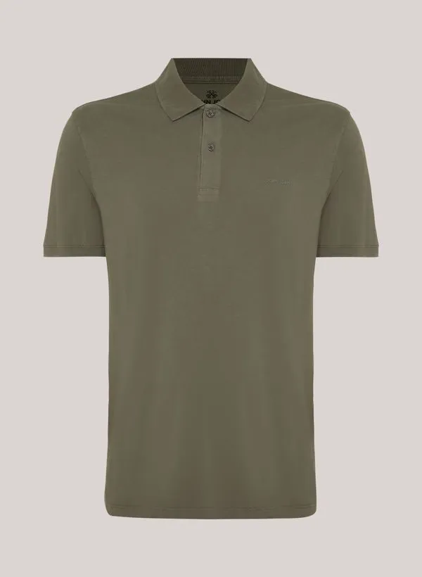 Polo Regular Fit Fresh Verde Militar John John Masculina GG