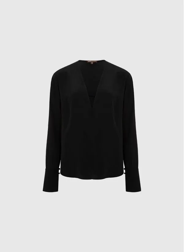 Blusa Joelle Black Seda Bo.Bô Feminina 38