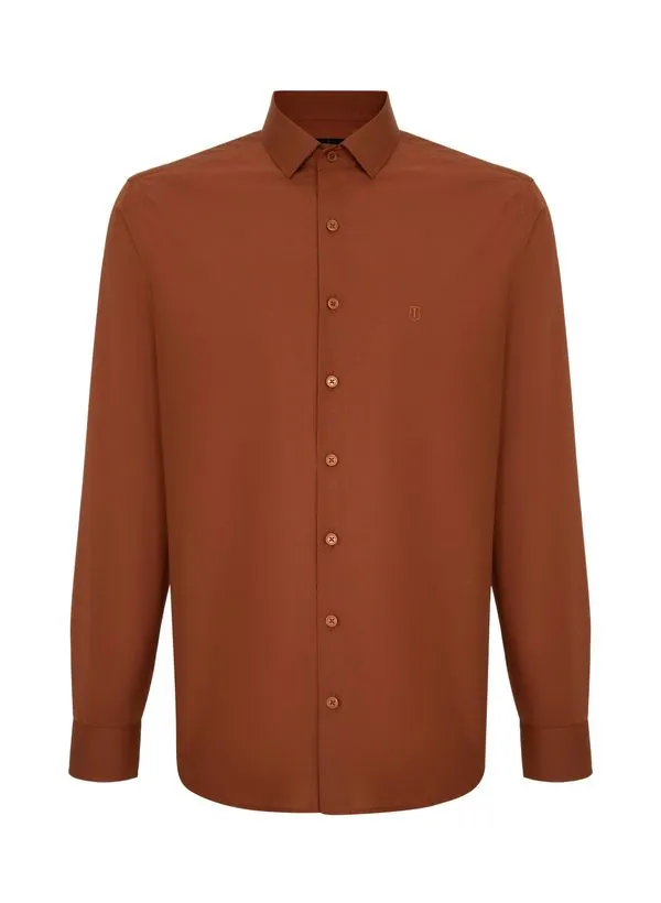 Camisa Slim Fit Lisa Color Masculina Individual 4