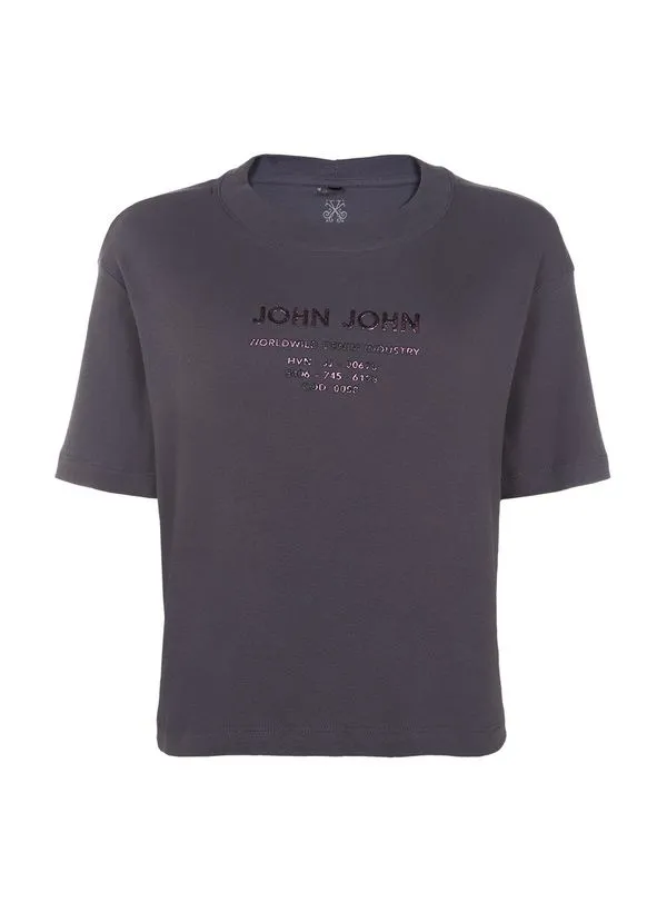 Camiseta Ampla COD 58 Gray John John Feminina M