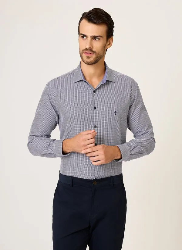 Camisa Comfort Fit Vichy Dudalina Masculina 3