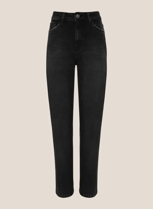 Calça Jeans Black Reta Sara Dudalina Feminina 40