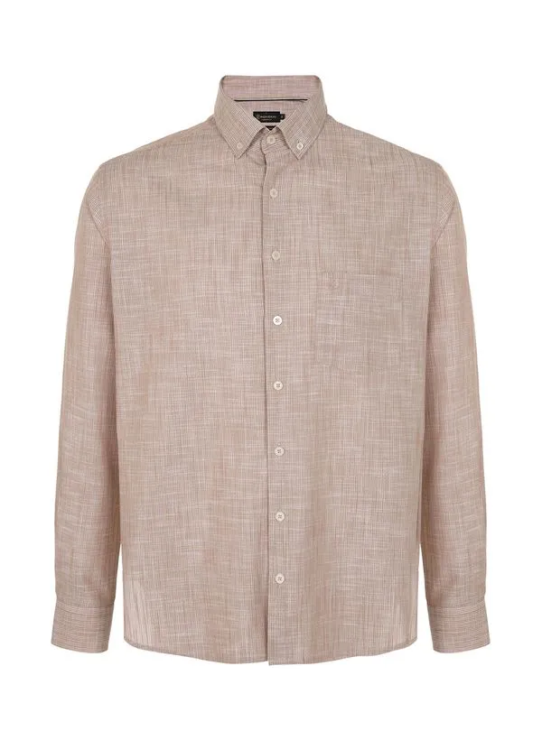 Camisa Comfort Listrado Masculina Individual 8
