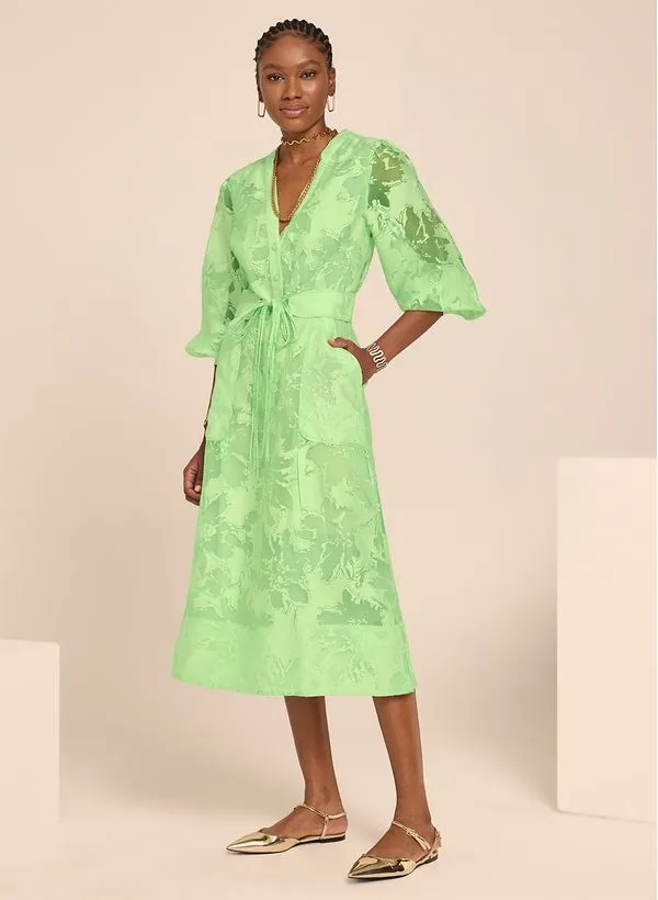 Vestido Le Lis Caroline Midi Feminino 38