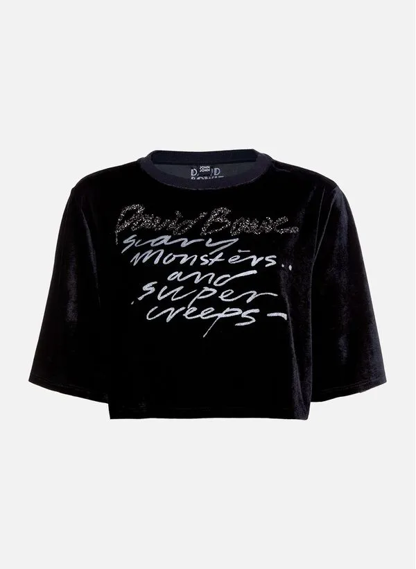 Camiseta Cropped Creeps John John Feminina M