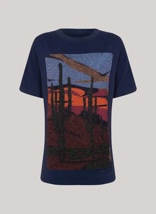 Camiseta Ampla West Valley John John Feminina GG